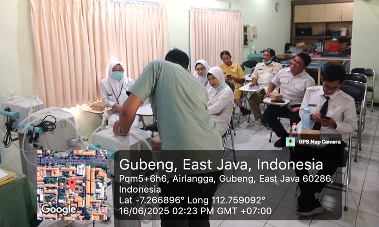 Dokumentasi Uji Fungsi Suction Thorax di Instalasi Rawat Inap Anak RSUD Dr. Soetomo Surabaya