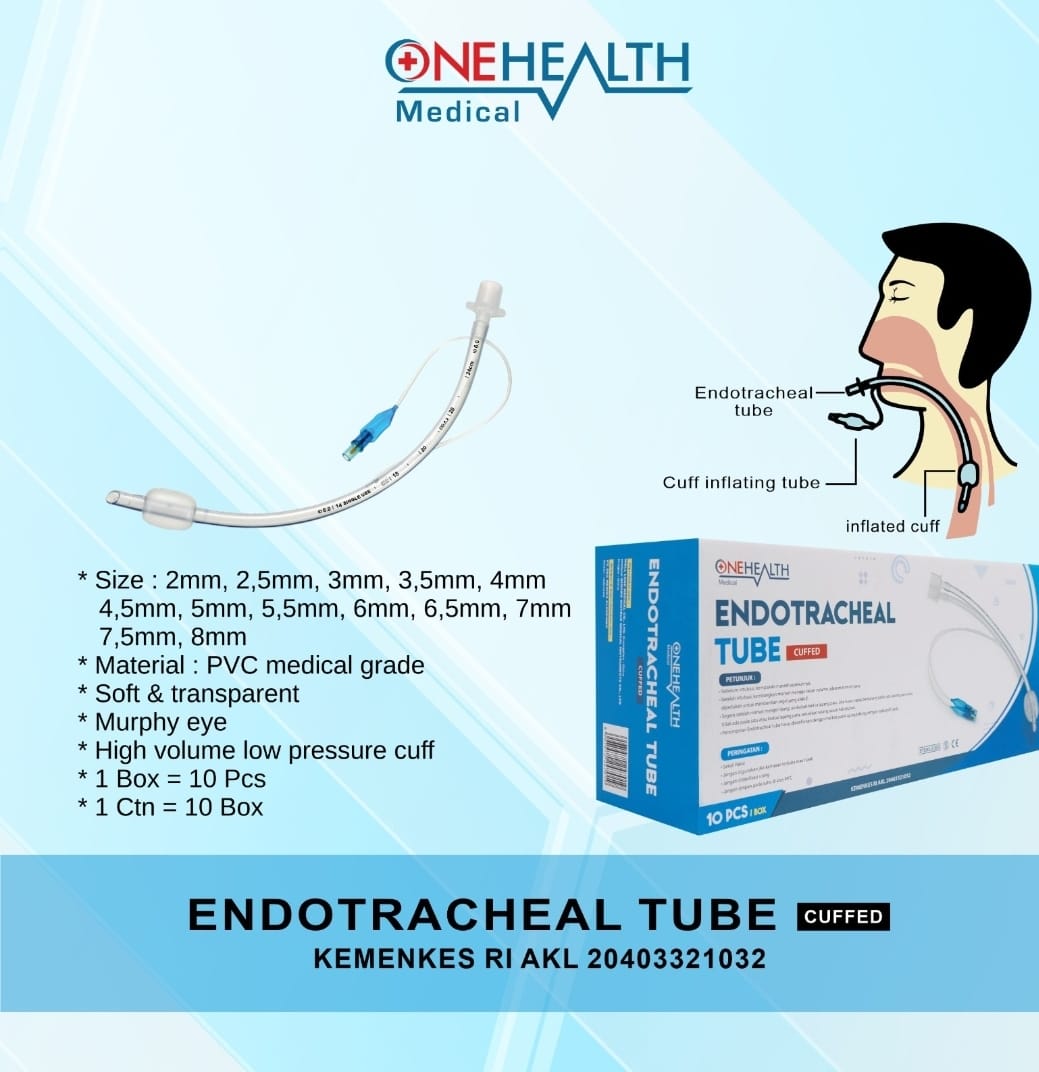 ETT With Cuffed Endo Tracheal Tube With Cuffed Nomor 5 - 8