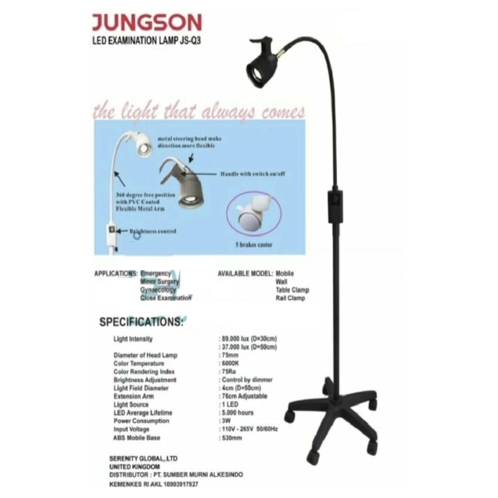 Lampu Periksa Lampu Tindakan Jungson