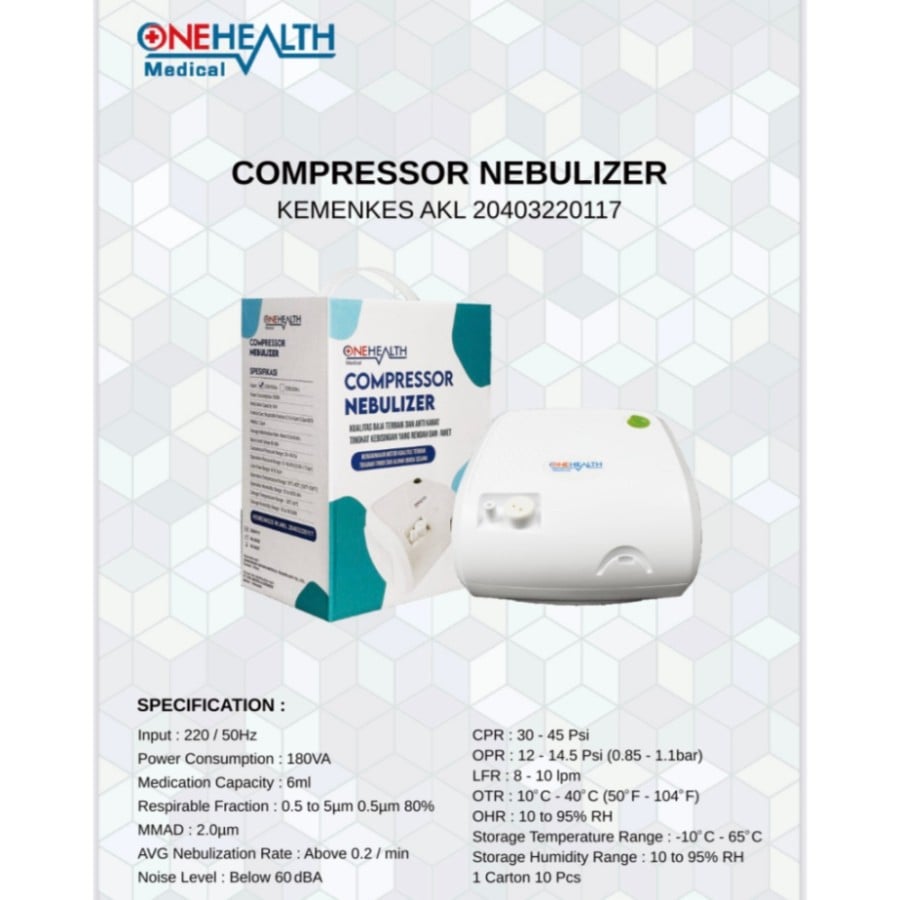 ONEHEALTH Compressor Nebulizer