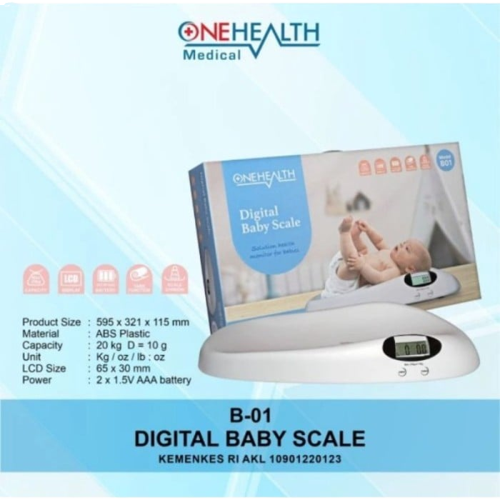 ONEHEALTH Timbangan bayi digital B01