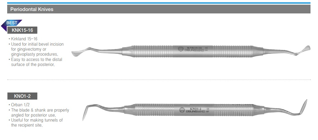 OSUNG PERIODONTAL KNIVES