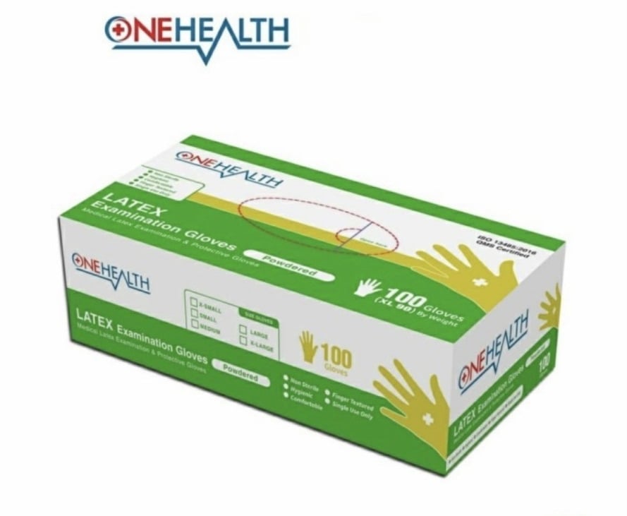 Sarung tangan Onehealth Non Steril Latex